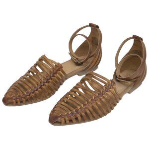 🎉 Seychelles Trinket Cognac Woven Leather Flats 🎉